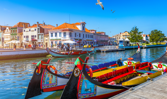 Aveiro: vibrant canals and candy-striped houses